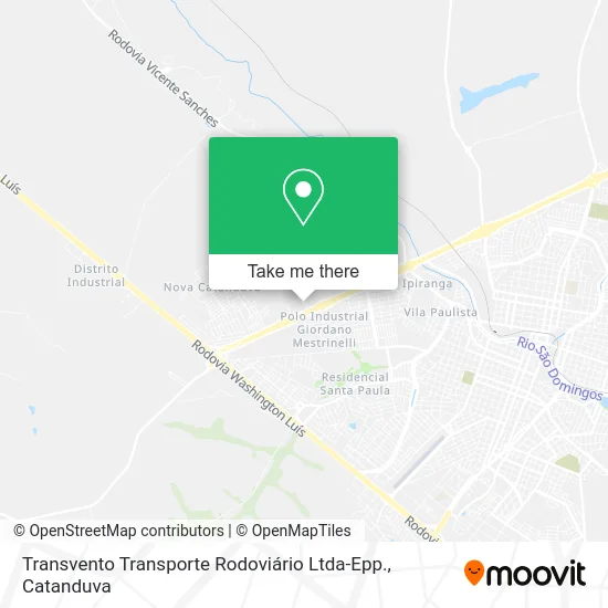 Mapa Transvento Transporte Rodoviário Ltda-Epp.