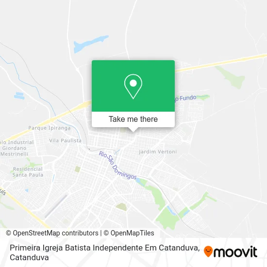 Primeira Igreja Batista Independente Em Catanduva map