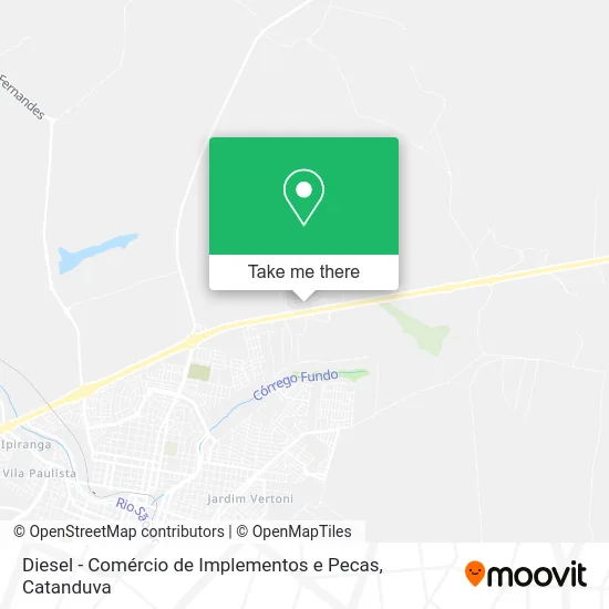 Diesel - Comércio de Implementos e Pecas map