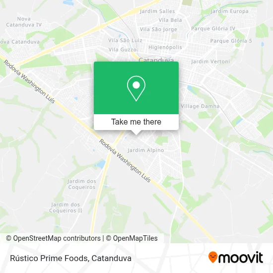 Rústico Prime Foods map