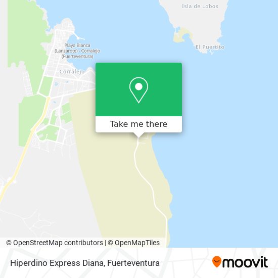Hiperdino Express Diana map
