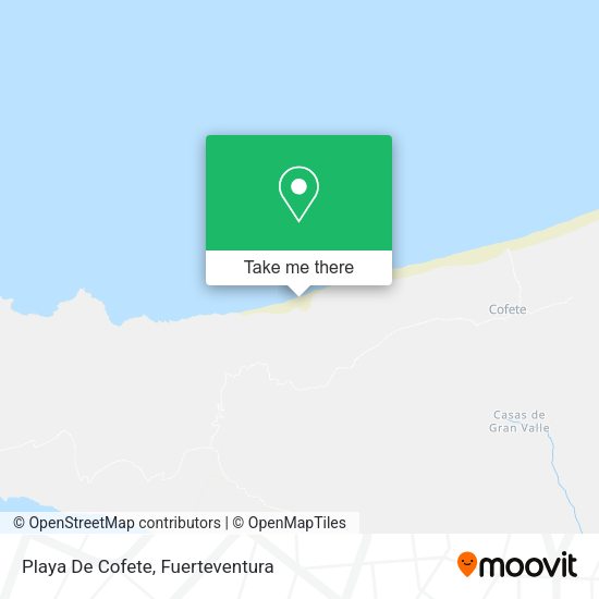 Playa De Cofete map
