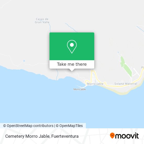 Cemetery Morro Jable map