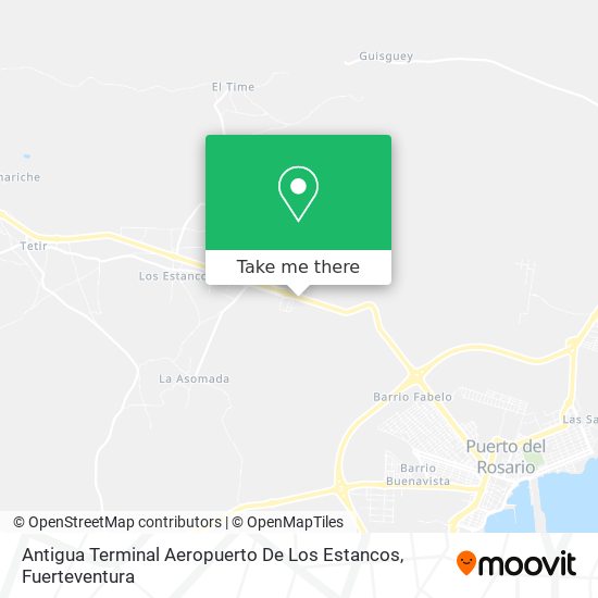 Antigua Terminal Aeropuerto De Los Estancos map