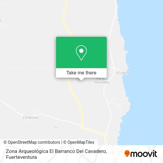 Zona Arqueológica El Barranco Del Cavadero map