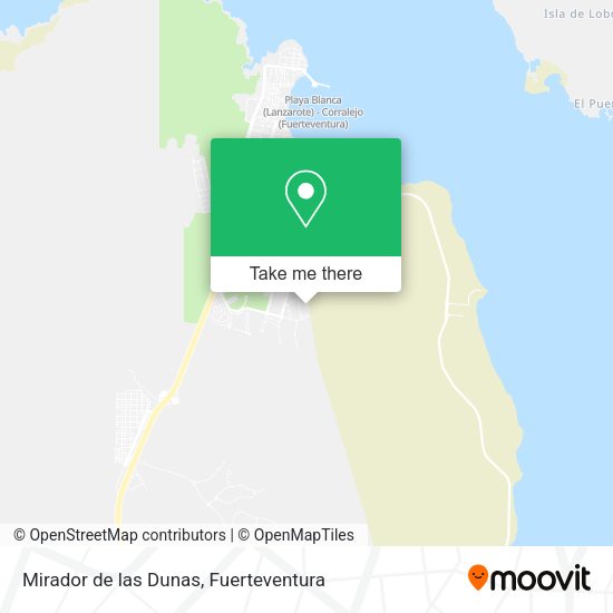Mirador de las Dunas map