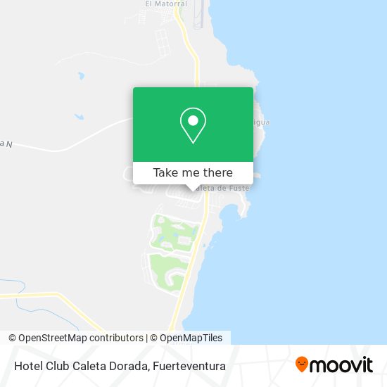 Hotel Club Caleta Dorada map