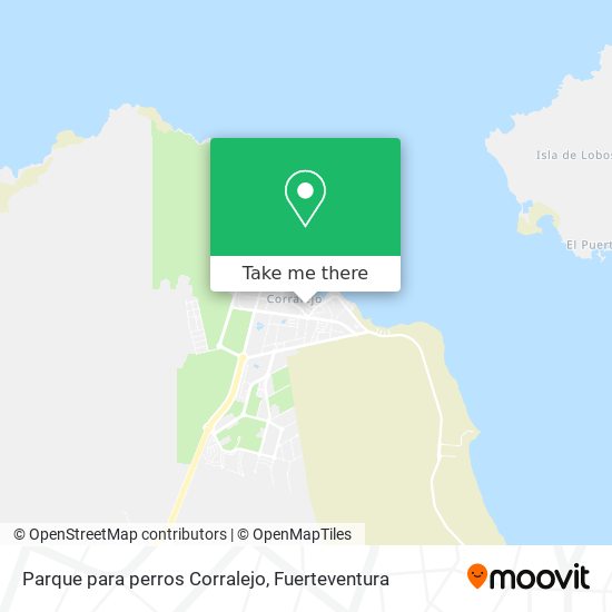 Parque para perros Corralejo map