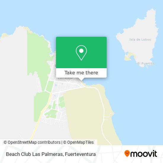 Beach Club Las Palmeras map