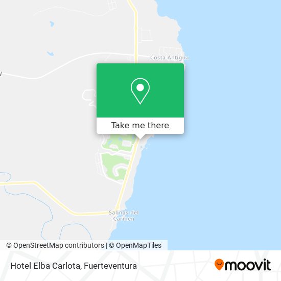 Hotel Elba Carlota map