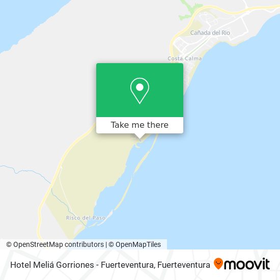 Hotel Meliá Gorriones - Fuerteventura map