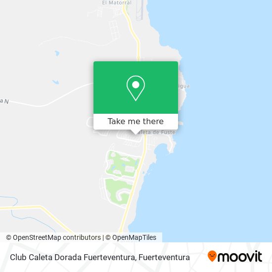 Club Caleta Dorada Fuerteventura map