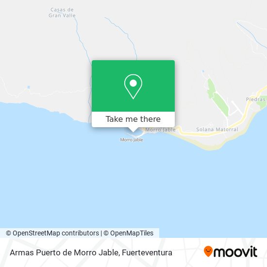 Armas Puerto de Morro Jable map