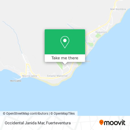 Occidental Janida Mar map