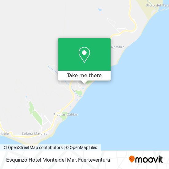 Esquinzo Hotel Monte del Mar map