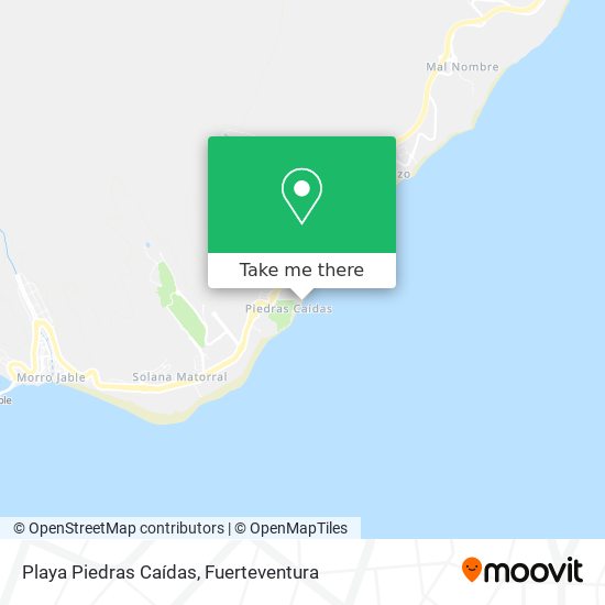 Playa Piedras Caídas map