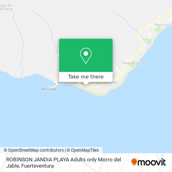 ROBINSON JANDIA PLAYA Adults only Morro del Jable map
