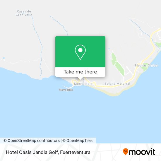 Hotel Oasis Jandia Golf map