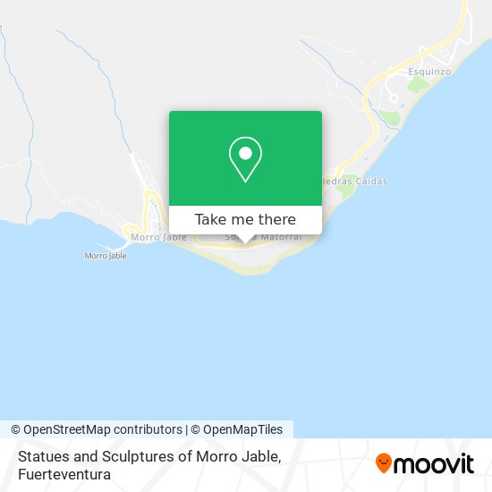 Statues and Sculptures of Morro Jable map