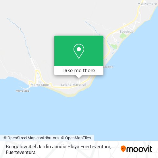 Bungalow 4 el Jardin Jandia Playa Fuerteventura map