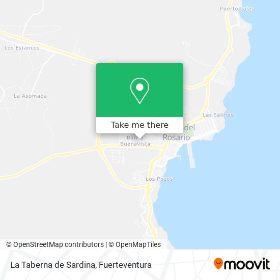 mapa La Taberna de Sardina