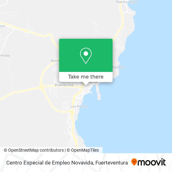 mapa Centro Especial de Empleo Novavida