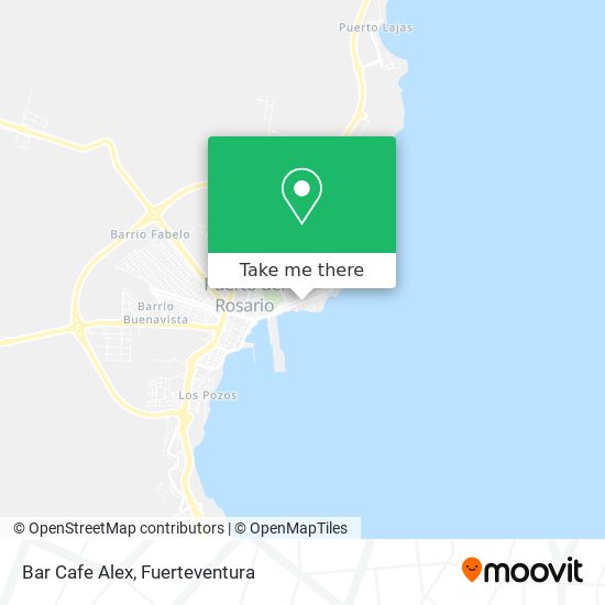 Bar Cafe Alex map