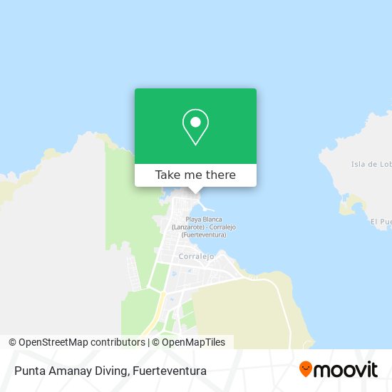 Punta Amanay Diving map
