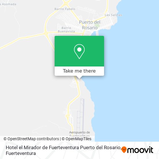 Hotel el Mirador de Fuerteventura Puerto del Rosario map