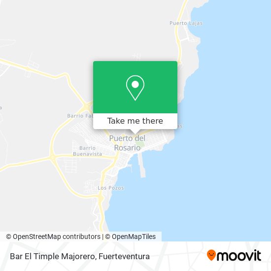 Bar El Timple Majorero map