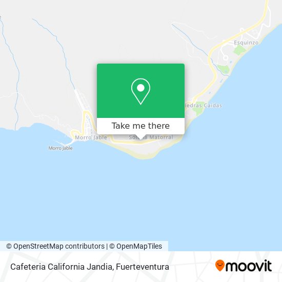 Cafeteria California Jandia map