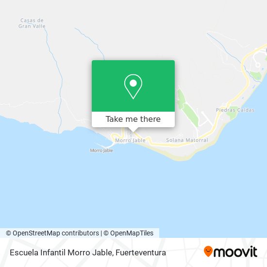 mapa Escuela Infantil Morro Jable