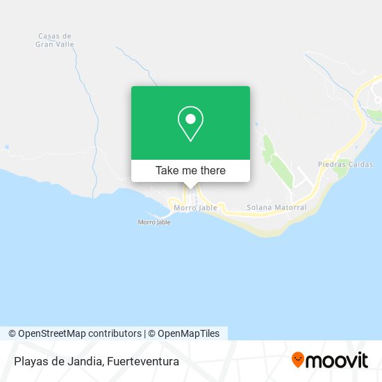 Playas de Jandia map