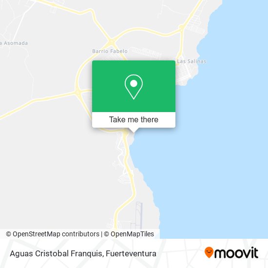 Aguas Cristobal Franquis map