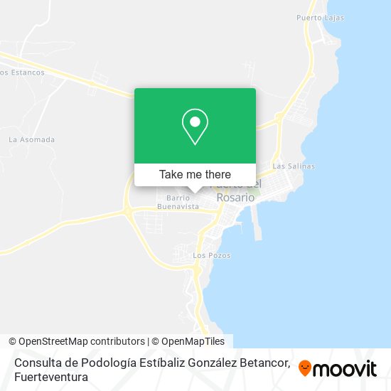 Consulta de Podología Estíbaliz González Betancor map