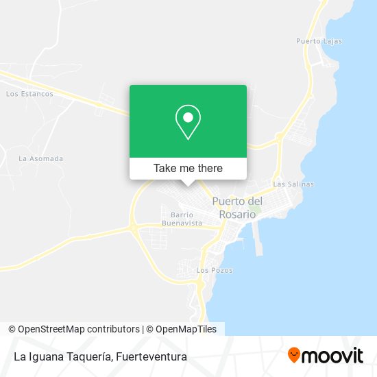 La Iguana Taquería map