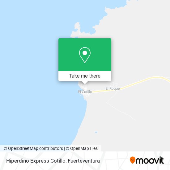 Hiperdino Express Cotillo map