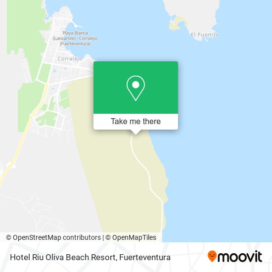 Hotel Riu Oliva Beach Resort map