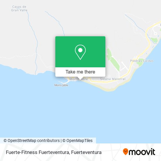 Fuerte-Fitness Fuerteventura map