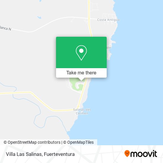 Villa Las Salinas map