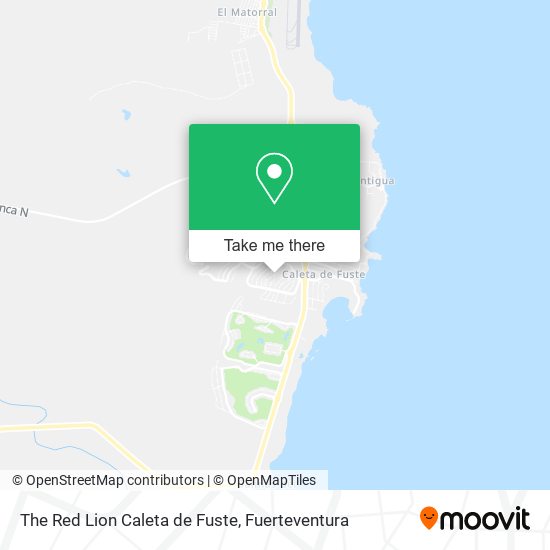 The Red Lion Caleta de Fuste map