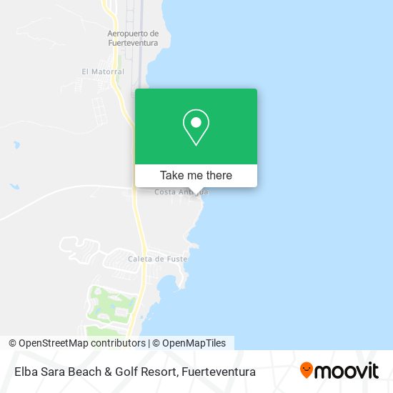 Elba Sara Beach & Golf Resort map