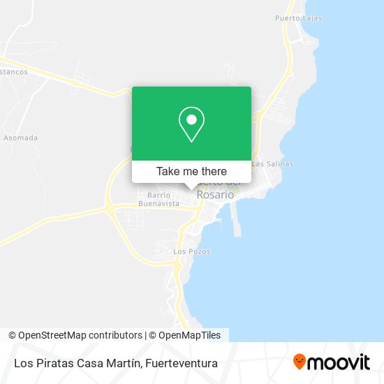 Los Piratas Casa Martín map