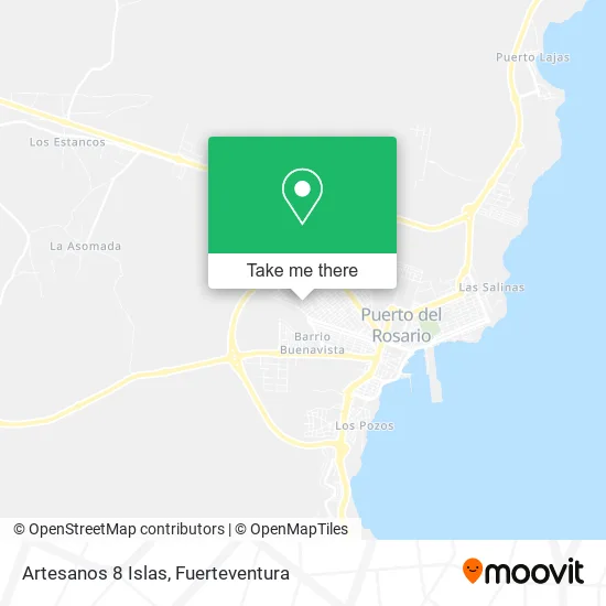 Artesanos 8 Islas map