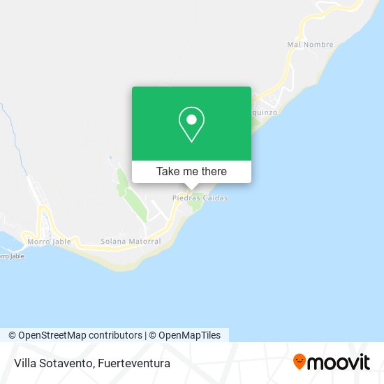 Villa Sotavento map