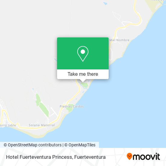 Hotel Fuerteventura Princess map