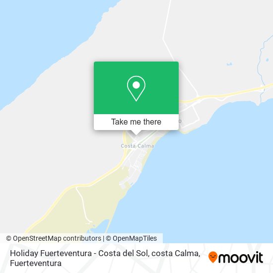 Holiday Fuerteventura - Costa del Sol, costa Calma map