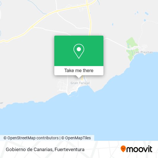 Gobierno de Canarias map