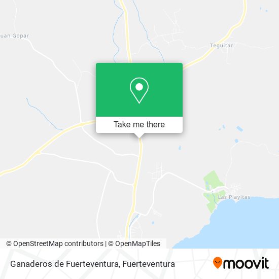 Ganaderos de Fuerteventura map