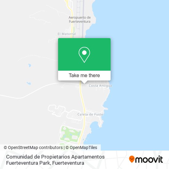 Comunidad de Propietarios Apartamentos Fuerteventura Park map